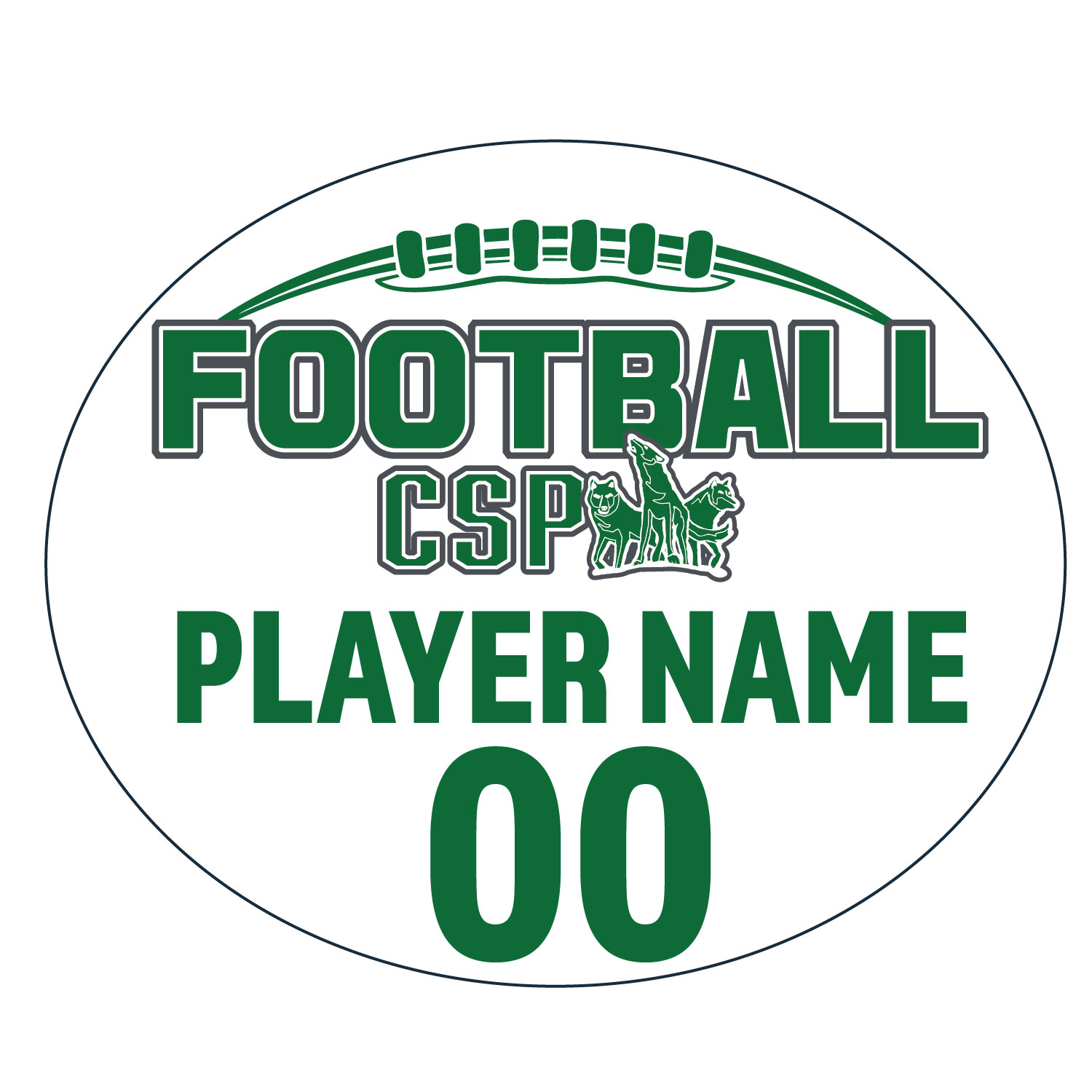 CSP Football – Custom Decals product image