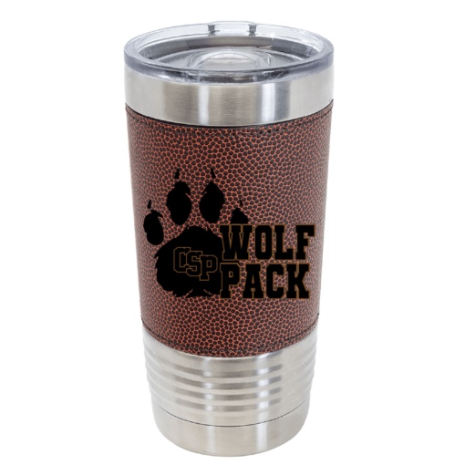 CSP Wolfpack Mini Football- 20oz Football Tumbler