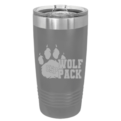 CSP Wolfpack Mini Football- 20 Oz Dark Gray Tumbler – Engraved product image