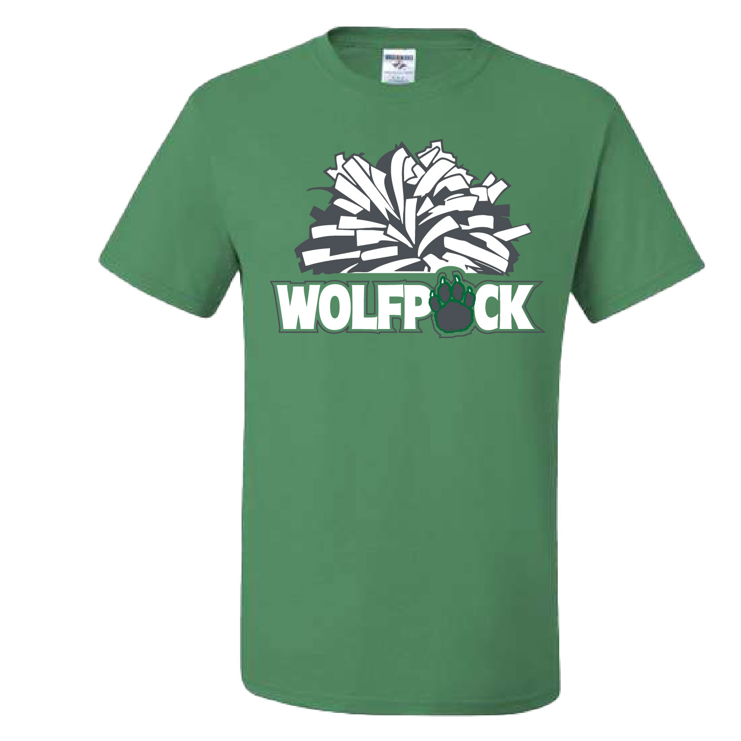 CSP Wolfpack Mini Football- Cotton Short Sleeve Shirt-Kelly product image