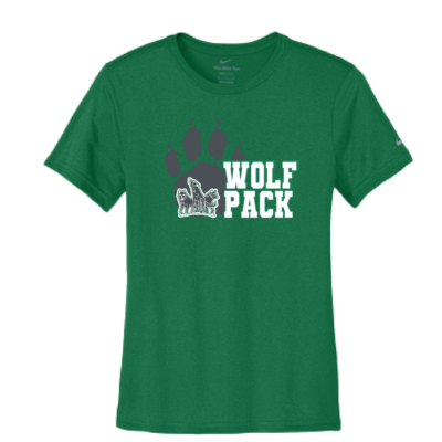 CSP Wolfpack Mini Football- Ladies Nike Legend Short Sleeve Shirt – Gorge Green product image