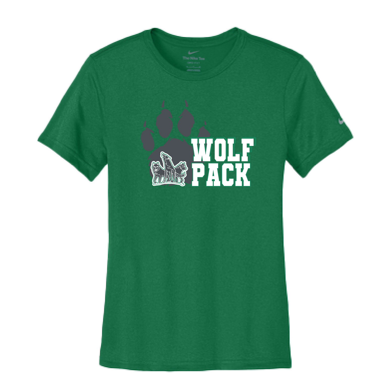 CSP Wolfpack Mini Football- Ladies Nike Legend Short Sleeve Shirt – Gorge Green product image