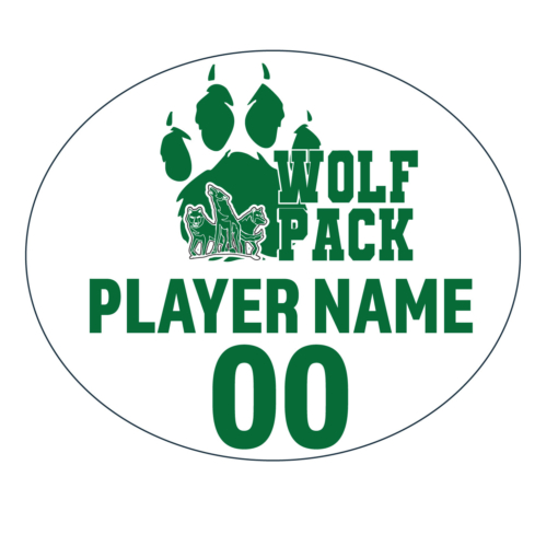 CSP Wolfpack Mini Football- Decal