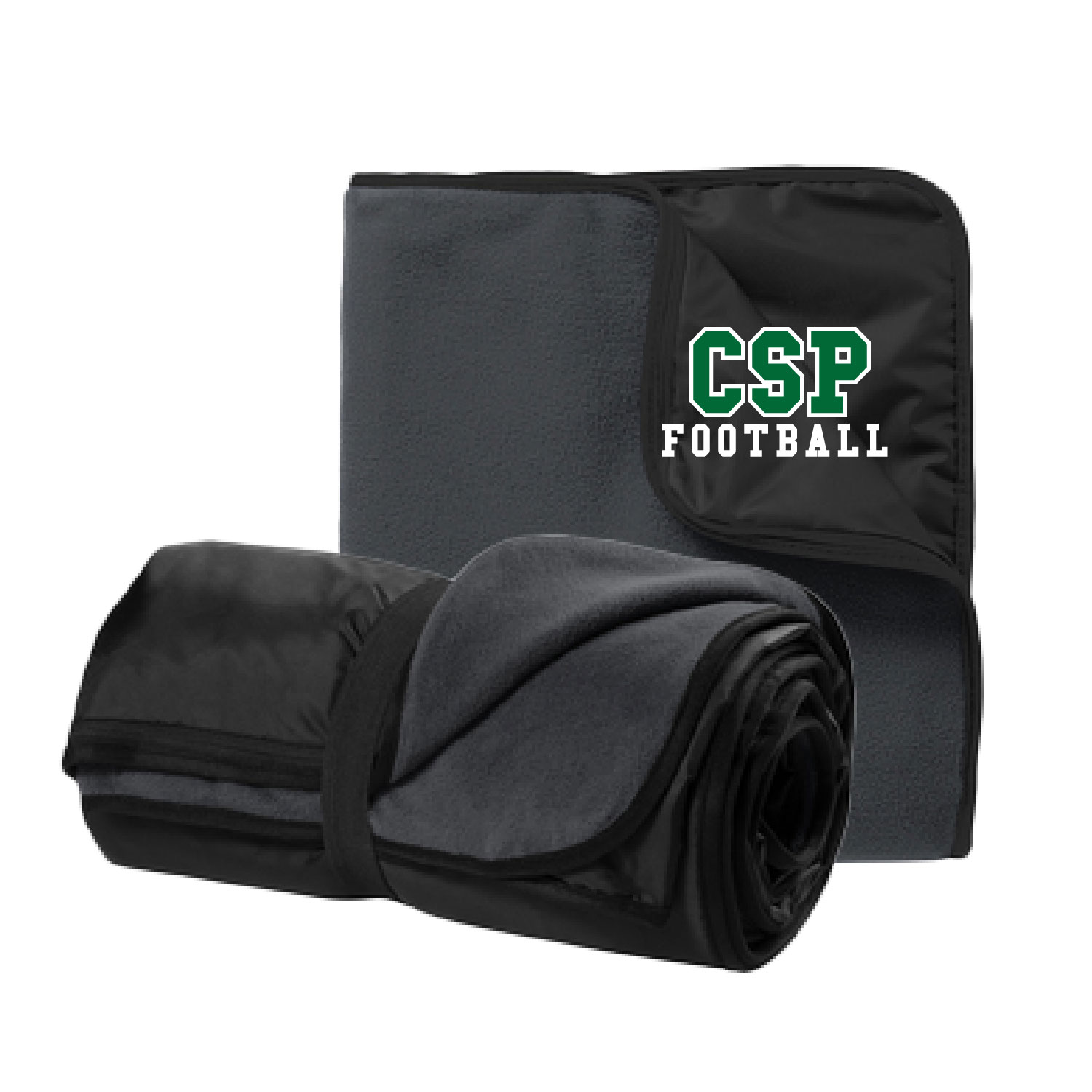 CSP Wolfpack Mini Football- Travel Blanket- Charcoal/Black product image