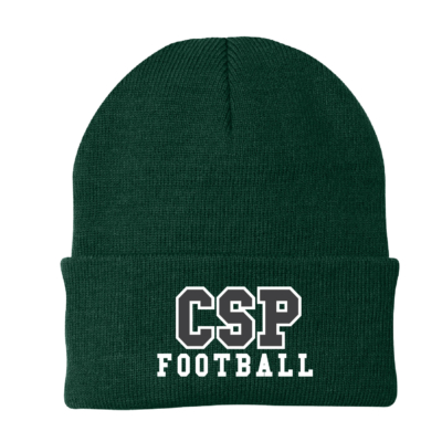 CSP Wolfpack Mini Football- Port Knit Cap Embroidered- Athletic Green product image
