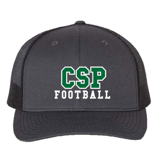 CSP Wolfpack Mini Football- Richardson Structured Cap Embroidered- Charcoal/Black