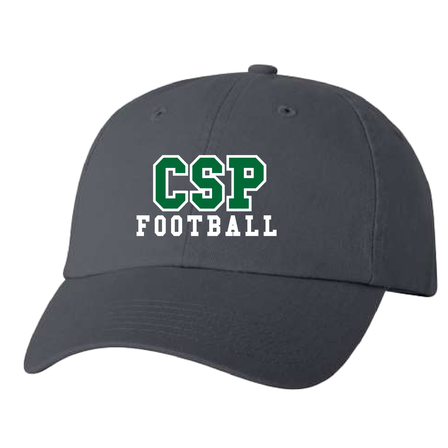 CSP Wolfpack Mini Football- Unstructured Embroidered Cap-Charcoal product image