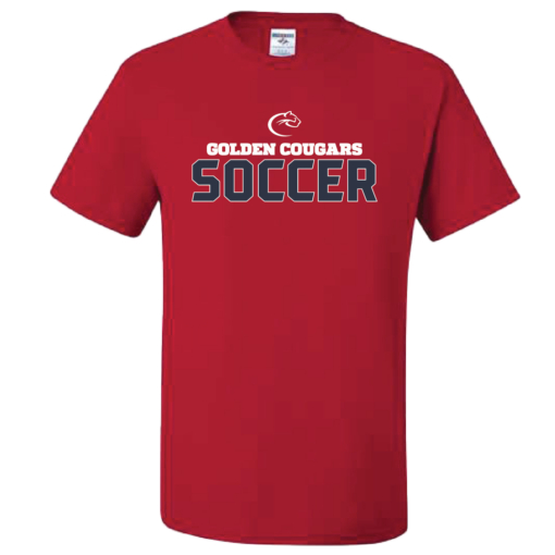 Golden Cougars Soccer Cotton Short Sleeve Shirt - Image 2