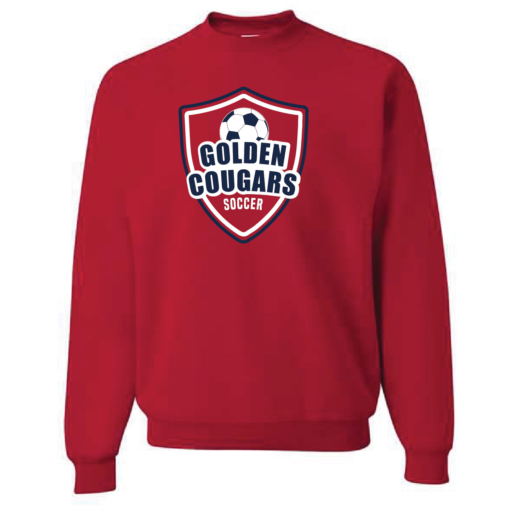 Golden Cougars Soccer Cotton Crewneck Sweatshirt - Image 5