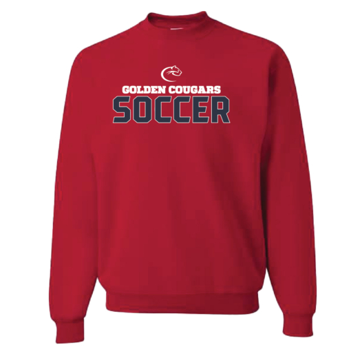 Golden Cougars Soccer Cotton Crewneck Sweatshirt - Image 2