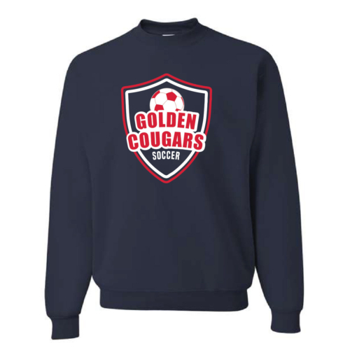 Golden Cougars Soccer Cotton Crewneck Sweatshirt - Image 4