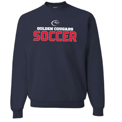 Golden Cougars Soccer Cotton Crewneck Sweatshirt product image