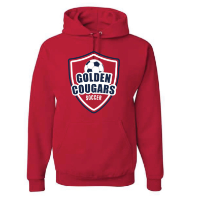 Golden Cougars Soccer Cotton Hooded Sweatshirt product image