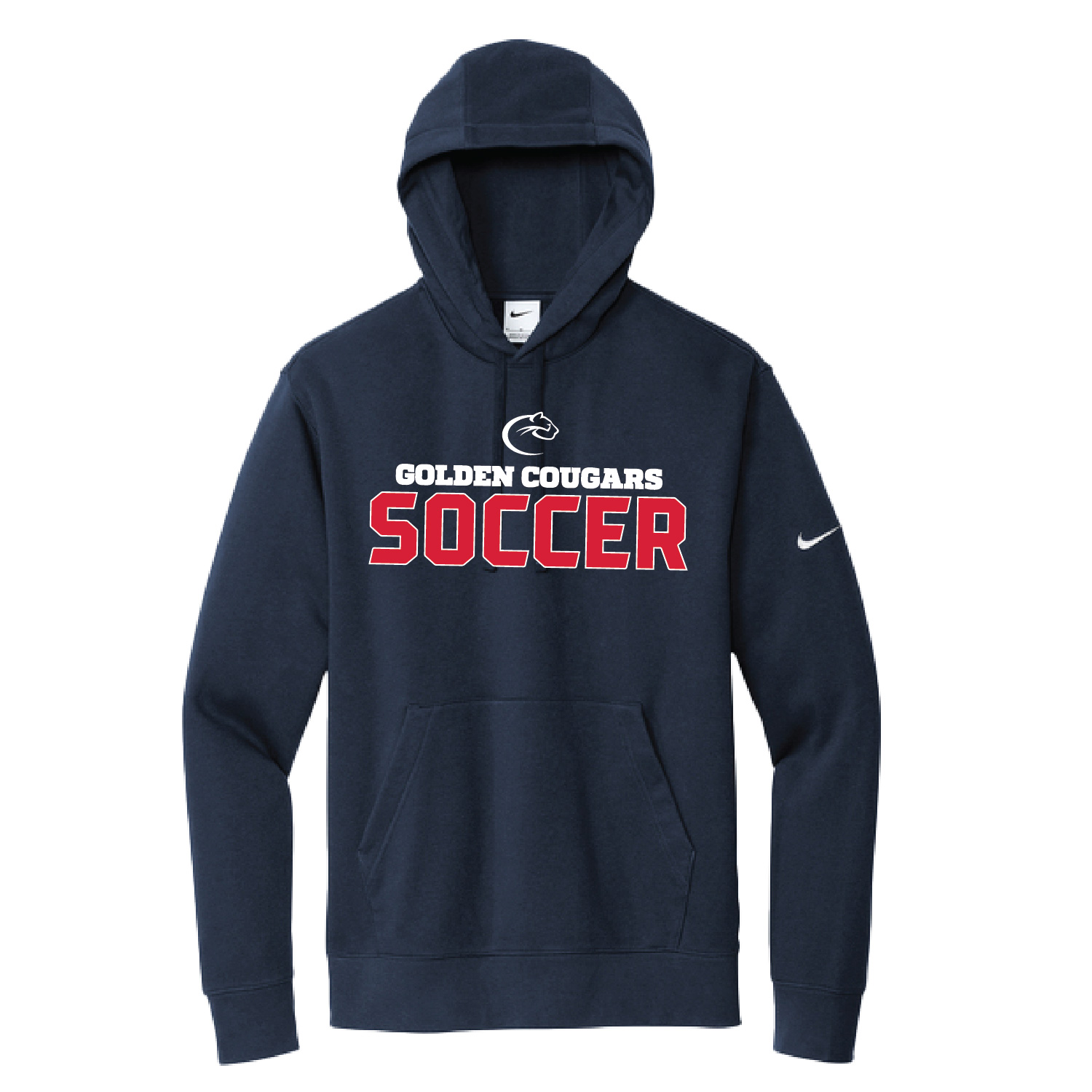 Golden Cougars Soccer NIKE Club Fleece Hooded Sweatshirt product image