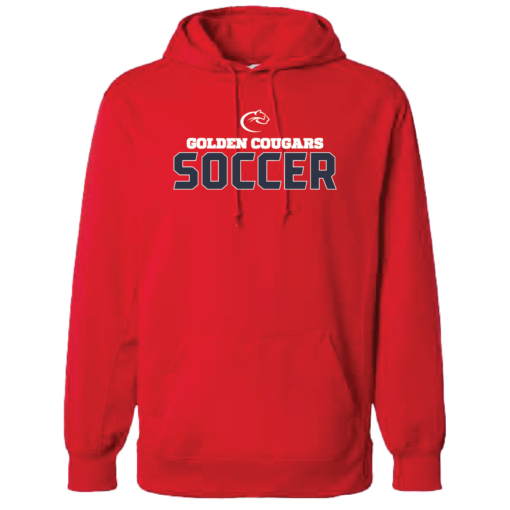Golden Cougars Soccer Poly Hooded Sweatshirt - Image 3