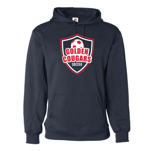 Golden Cougars Soccer Poly Hooded Sweatshirt - Image 4