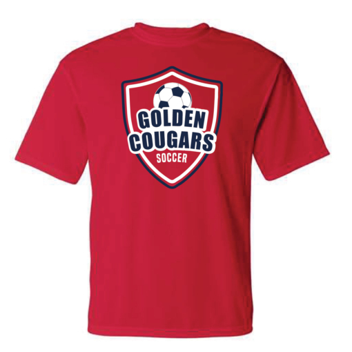 Golden Cougars Soccer Poly Short Sleeve Shirt - Image 5
