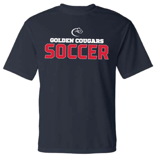 Golden Cougars Soccer Poly Short Sleeve Shirt - Image 2