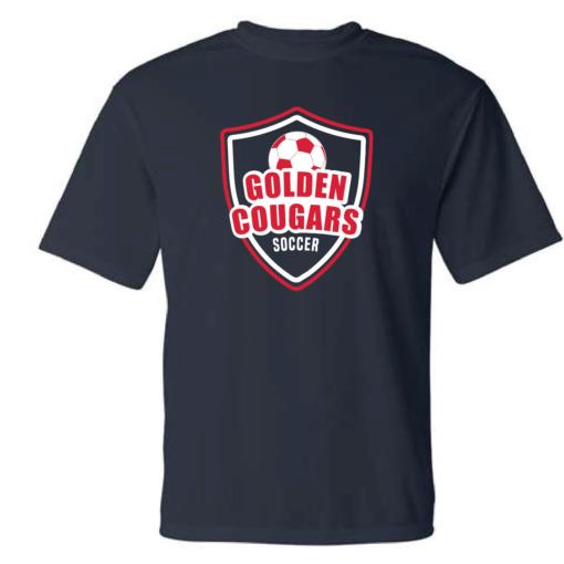 Golden Cougars Soccer Poly Short Sleeve Shirt - Image 4