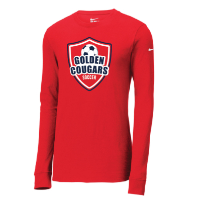 Golden Cougars Soccer NIKE DriFit Cotton/Poly Long Sleeve Shirt product image