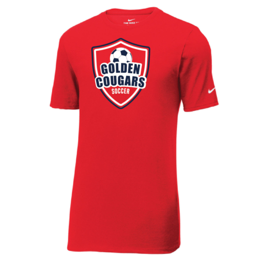 Golden Cougars Soccer NIKE DriFit Cotton/Poly Short Sleeve Shirt - Image 4