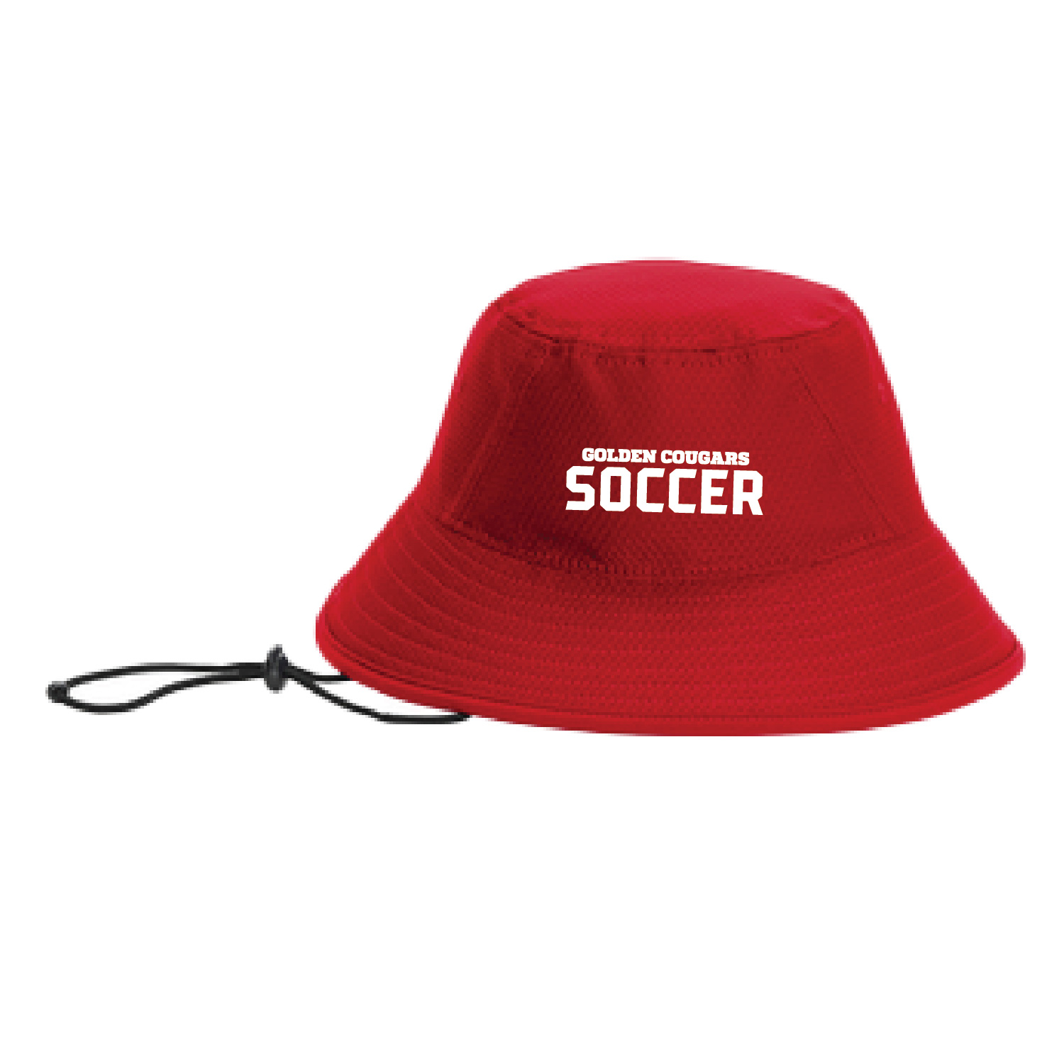 Golden Cougars Soccer Bucket Cap – RED product image