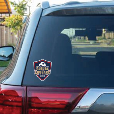Golden Cougars Soccer Decal product image