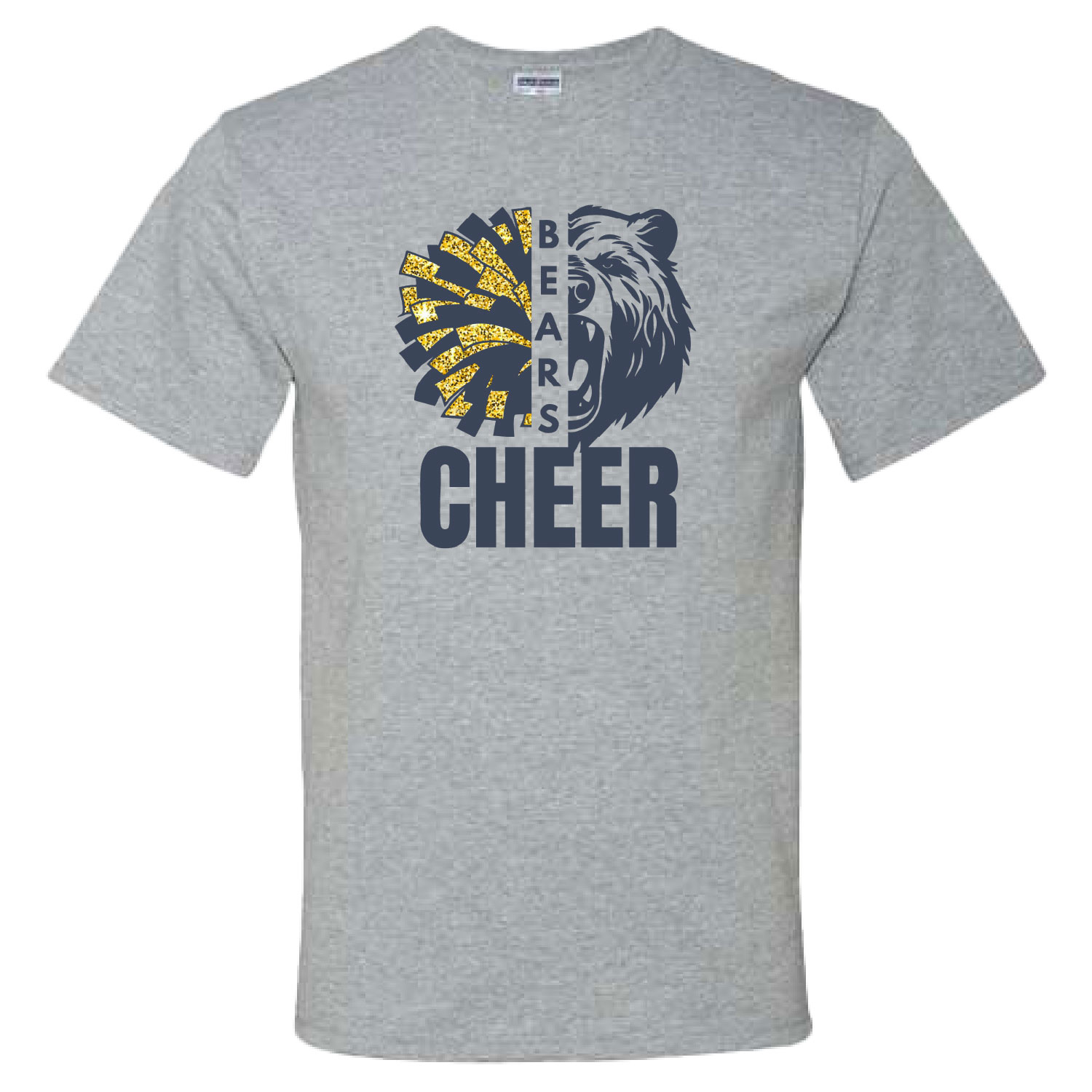 Frewsburg Football- Athletic Heather Cotton T-Shirt CHEER DESIGN product image