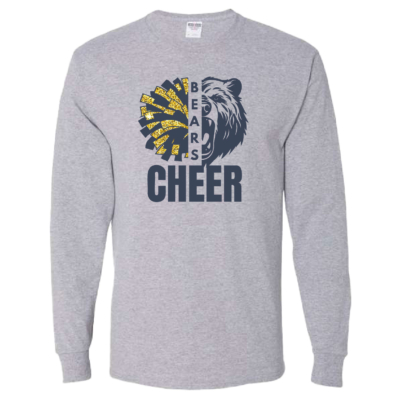 Frewsburg Football- Athletic Heather Cotton Long Sleeve CHEER DESIGN product image