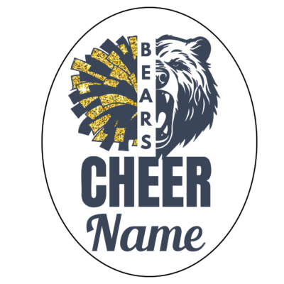 Frewsburg Football -  Custom Vinyl Decal Full Color CHEER DESIGN