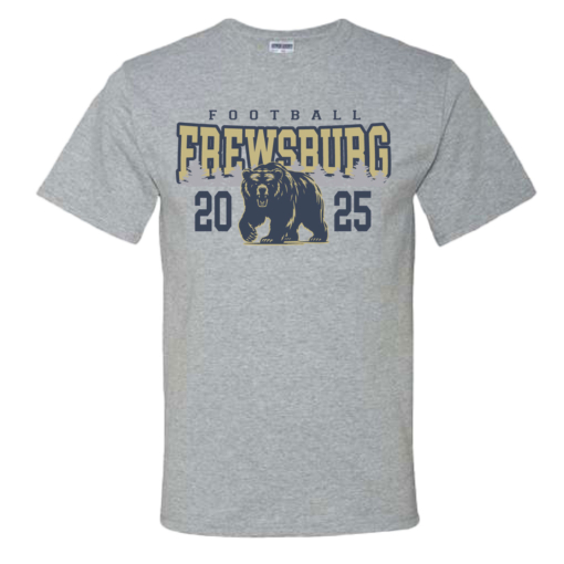 Frewsburg Football- Athletic Heather Cotton T-Shirt