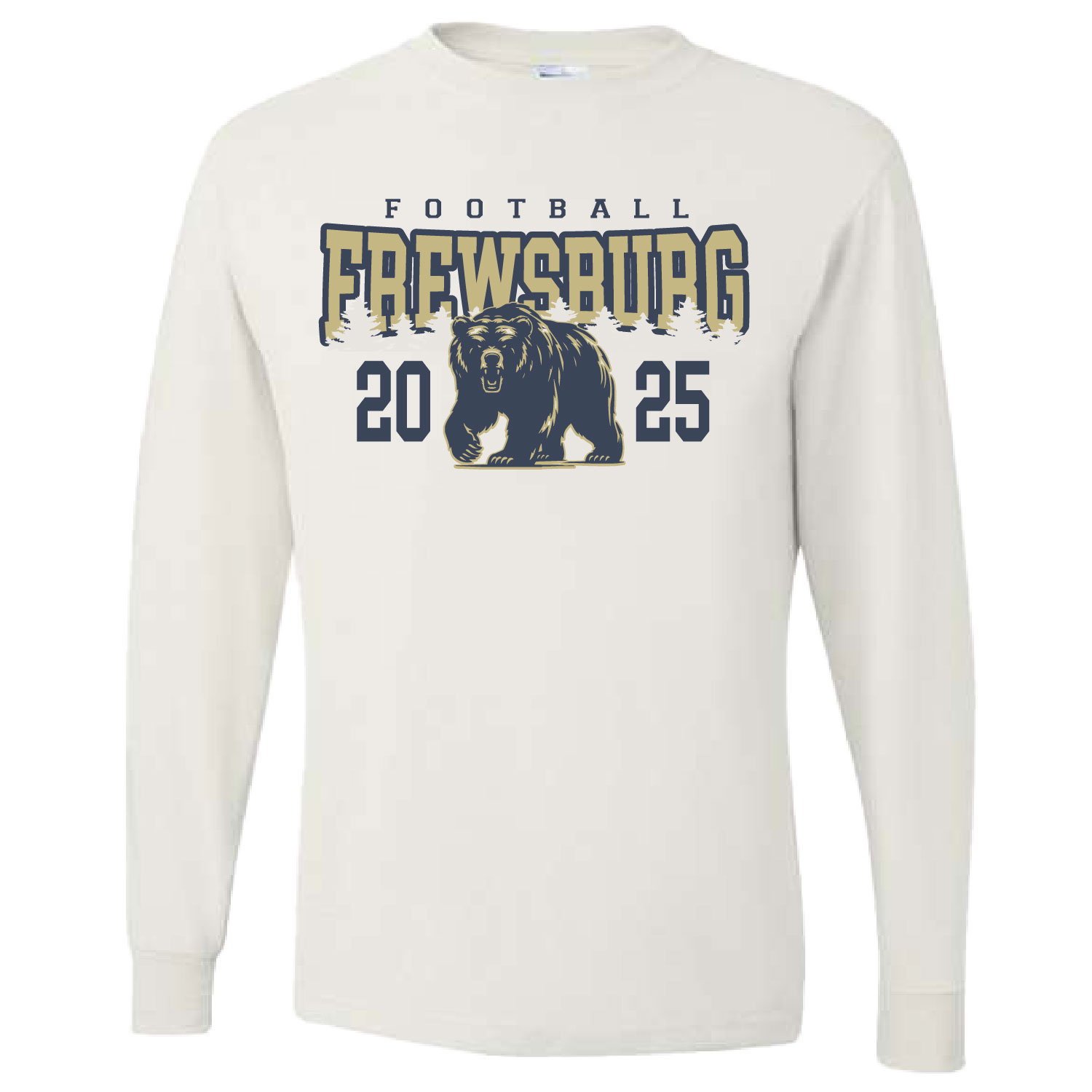 Frewsburg Football- White Cotton Long Sleeve product image