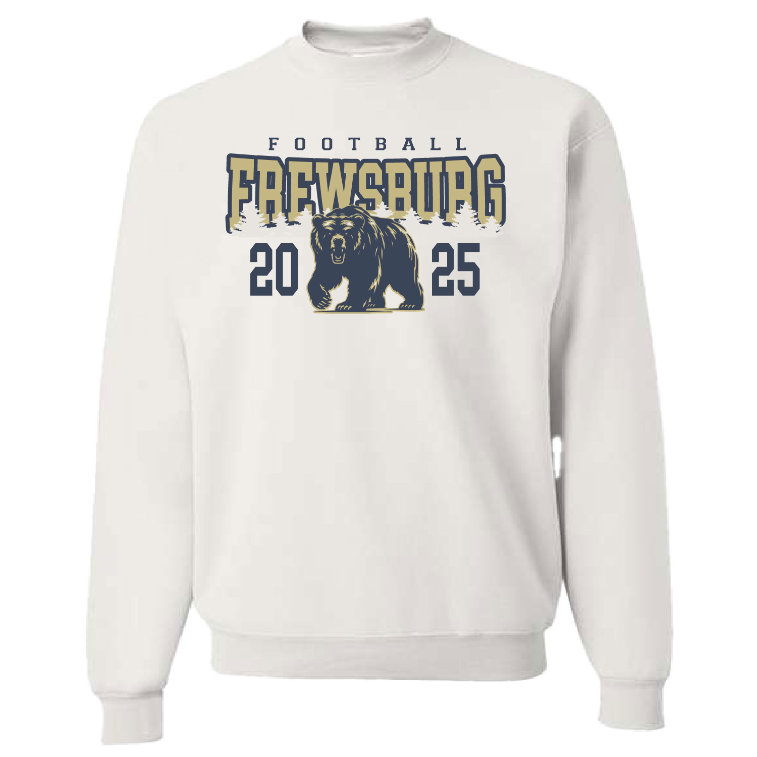 Frewsburg Football- White Cotton Crew product image