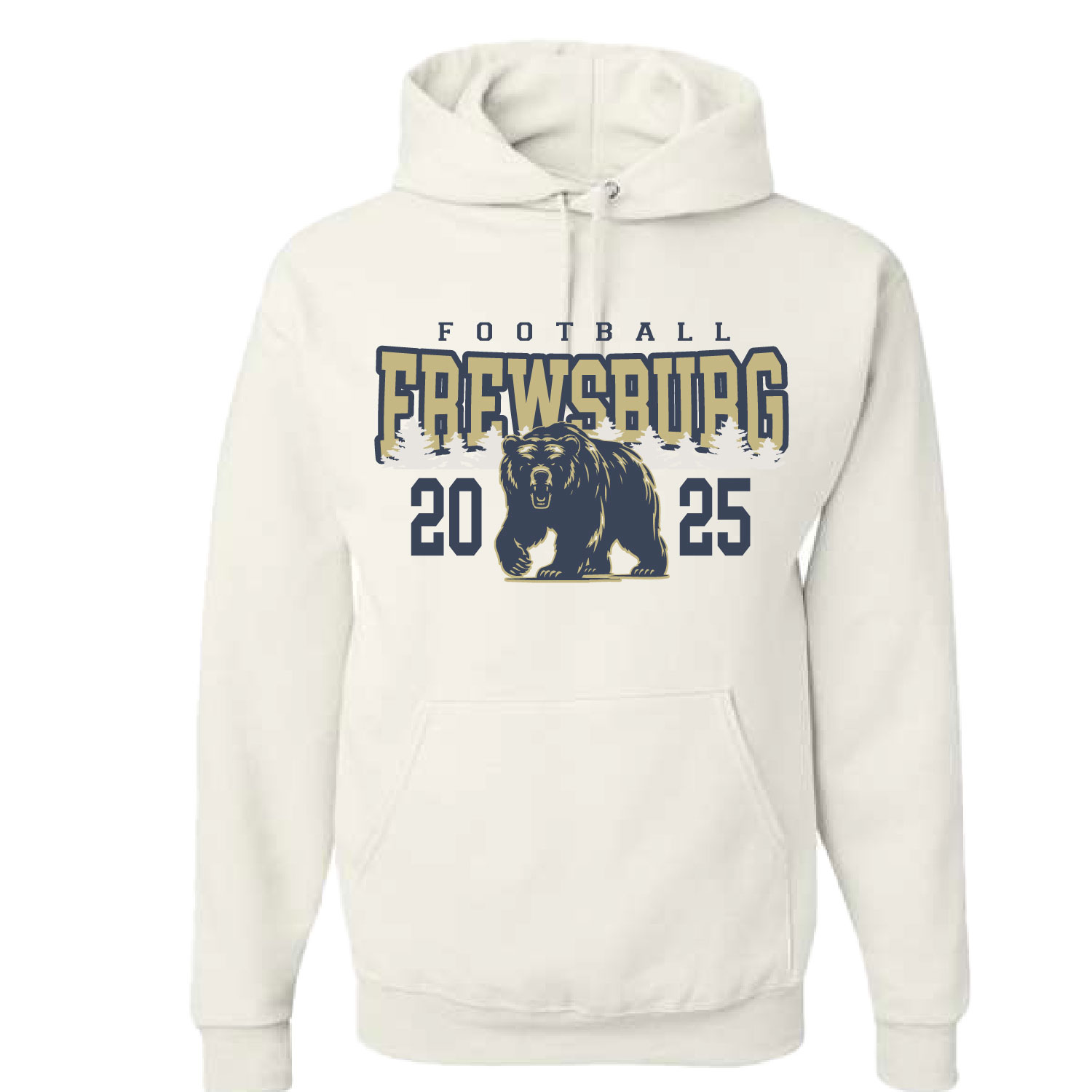 Frewsburg Football- White Cotton Sweatshirt product image