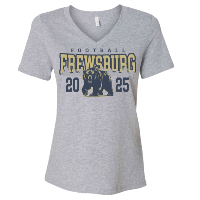 Frewsburg Football- Athletic Heather Ladies Cotton V-Neck product image
