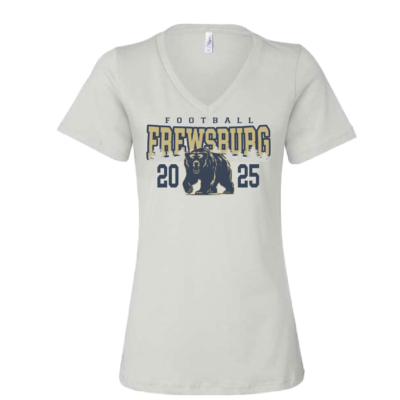 Frewsburg Football- White Ladies Cotton V-Neck product image