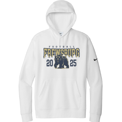 Frewsburg Football - Nike Club FleeceHooded Sweatshirt - White