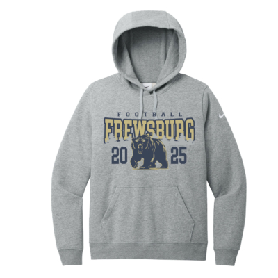 Frewsburg Football – Ladies Nike Club Fleece Hooded Sweatshirt – Dark Gray Heather product image