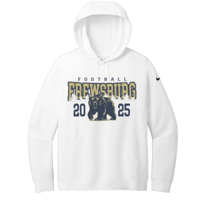 Frewsburg Football – Ladies Nike Club Fleece Hooded Sweatshirt – White product image