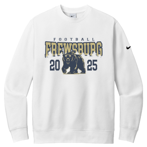 Frewsburg Football - Nike Club Fleece Crew - White