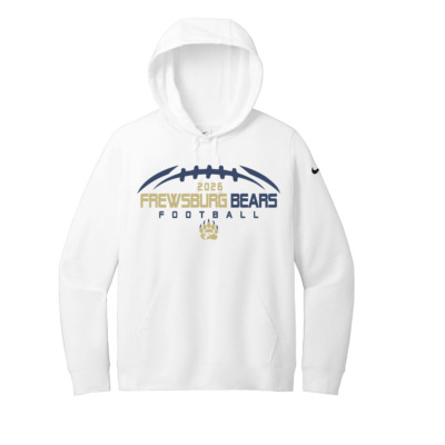 Frewsburg Football – Ladies Nike Club Fleece Hooded Sweatshirt – White product image