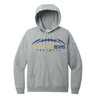 Frewsburg Football – Ladies Nike Club Fleece Hooded Sweatshirt – Dark Gray Heather product image