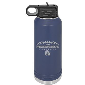 Frewsburg Football – Polar Camel 32 oz. Navy Blue Water Bottle- Engraved product image