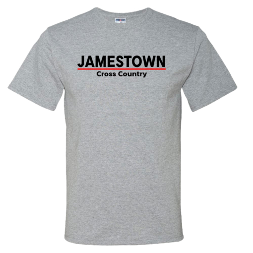 Jamestown Cross Country - Cotton Short Sleeve Shirt - Athletic Heather
