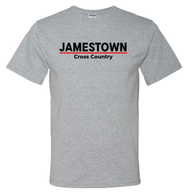 Jamestown Cross Country – Cotton Short Sleeve Shirt – Athletic Heather product image