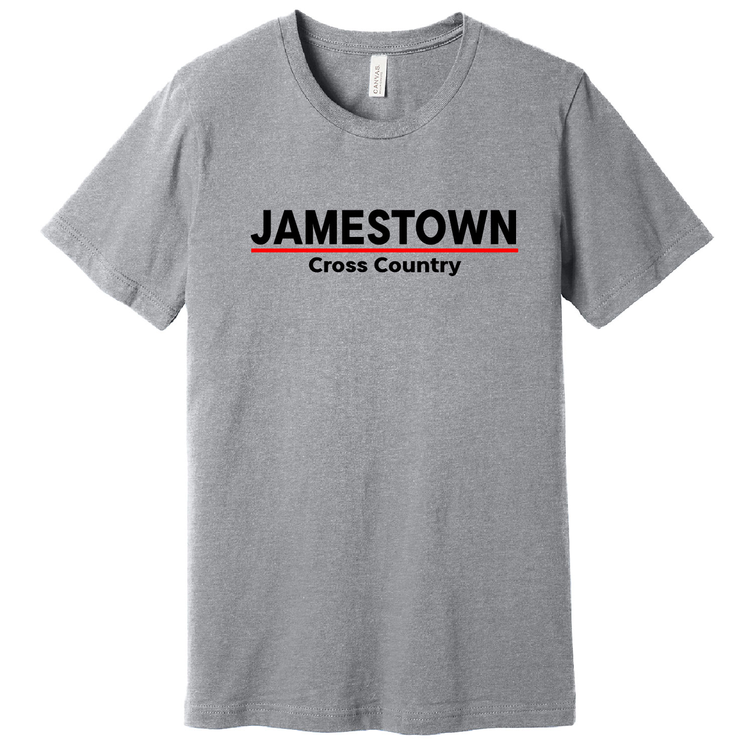 Jamestown Cross Country – Bella Ringspun Short Sleeve Shirt – Athletic Heather product image