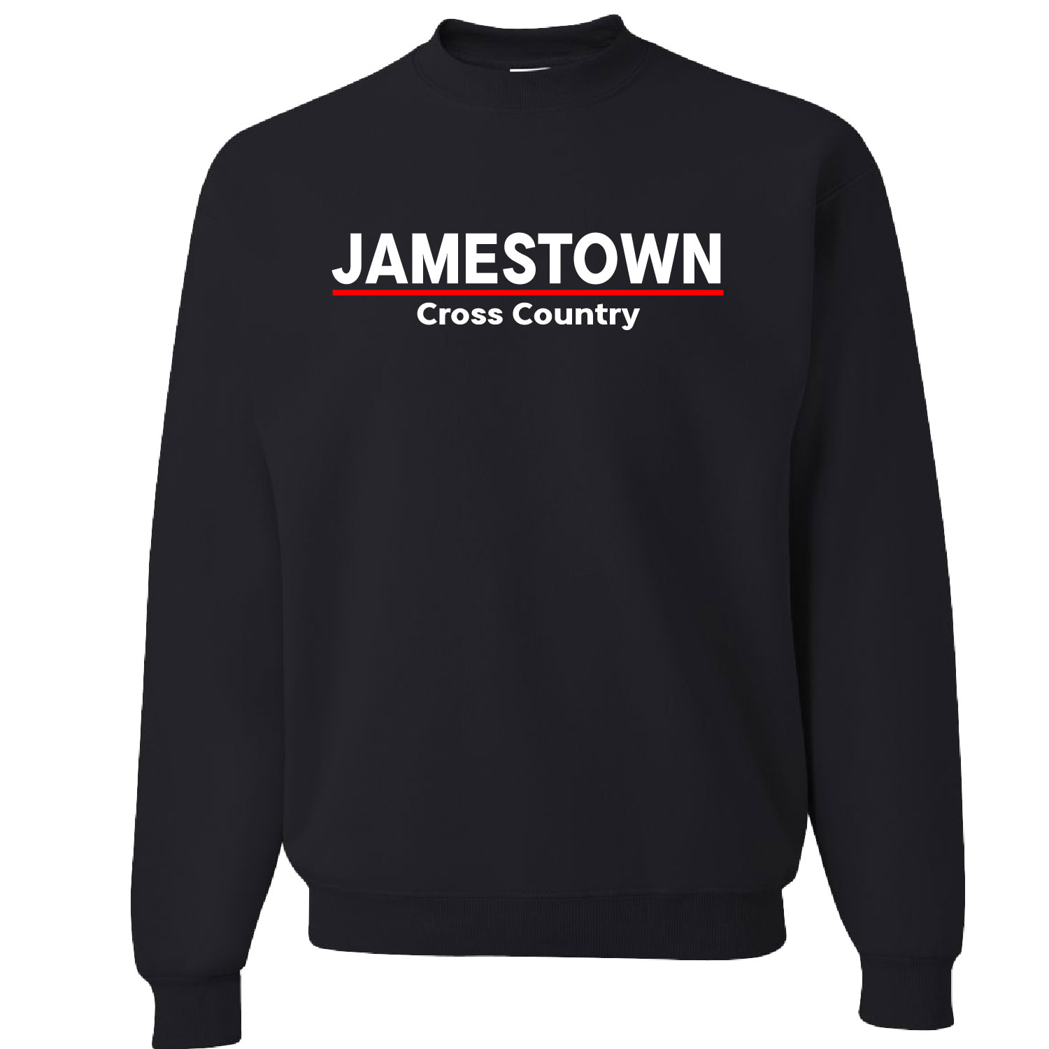 Jamestown Cross Country – Cotton Crewneck Sweatshirt – Black product image