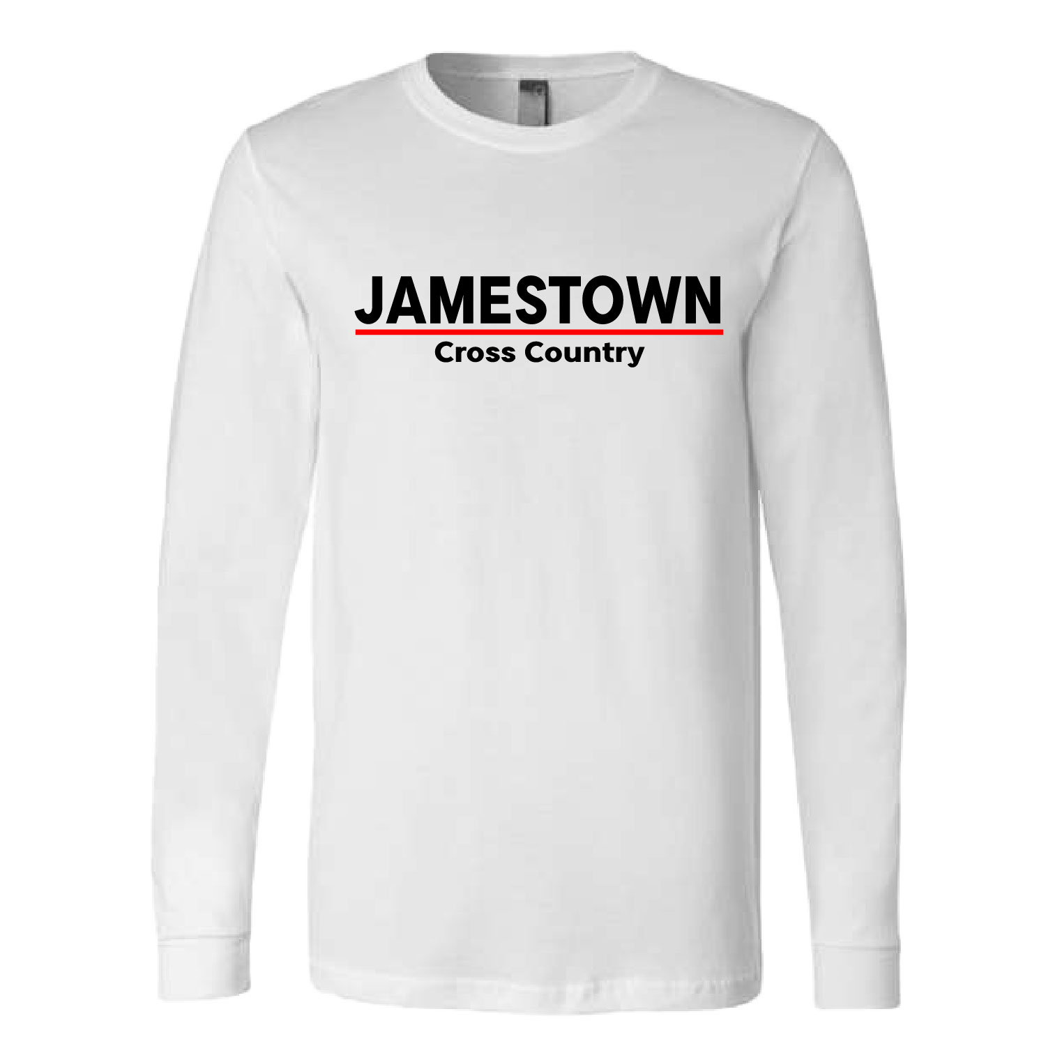 Jamestown Cross Country – Bella Ringspun Long Sleeve Shirt – White product image
