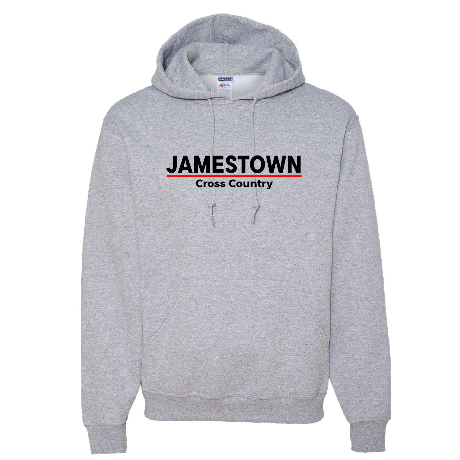 Jamestown Cross Country – Cotton Hooded Sweatshirt – Athletic Heather product image