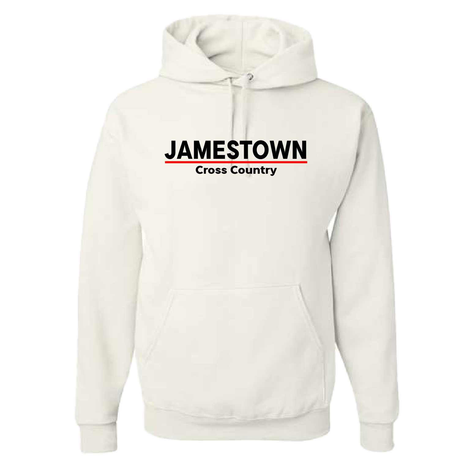 Jamestown Cross Country – Cotton Hooded Sweatshirt – White product image